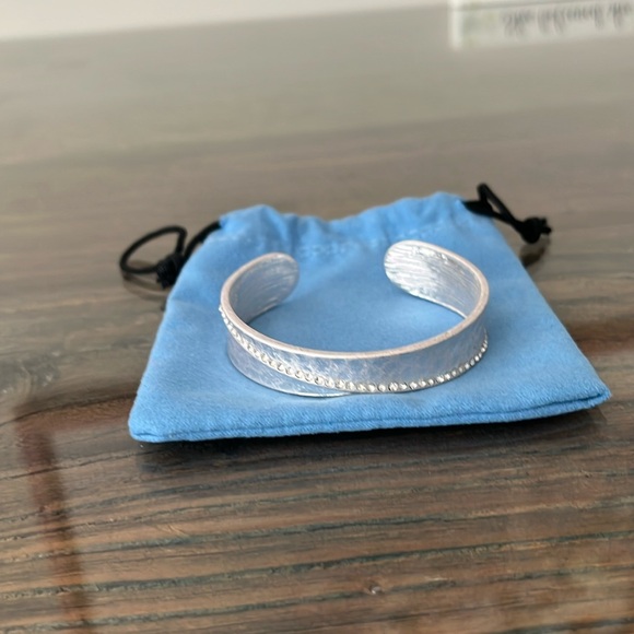 Silver Rhinestone Bangle - Picture 2 of 4
